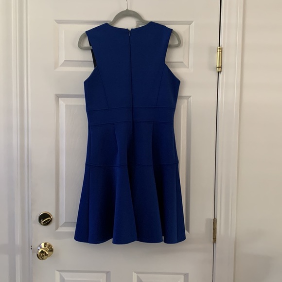 NWT Rebecca Taylor V-Neck Blue Dress - Picture 5 of 5